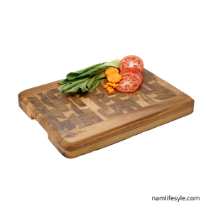 Rect. End grained Cutting board, NC stained color.